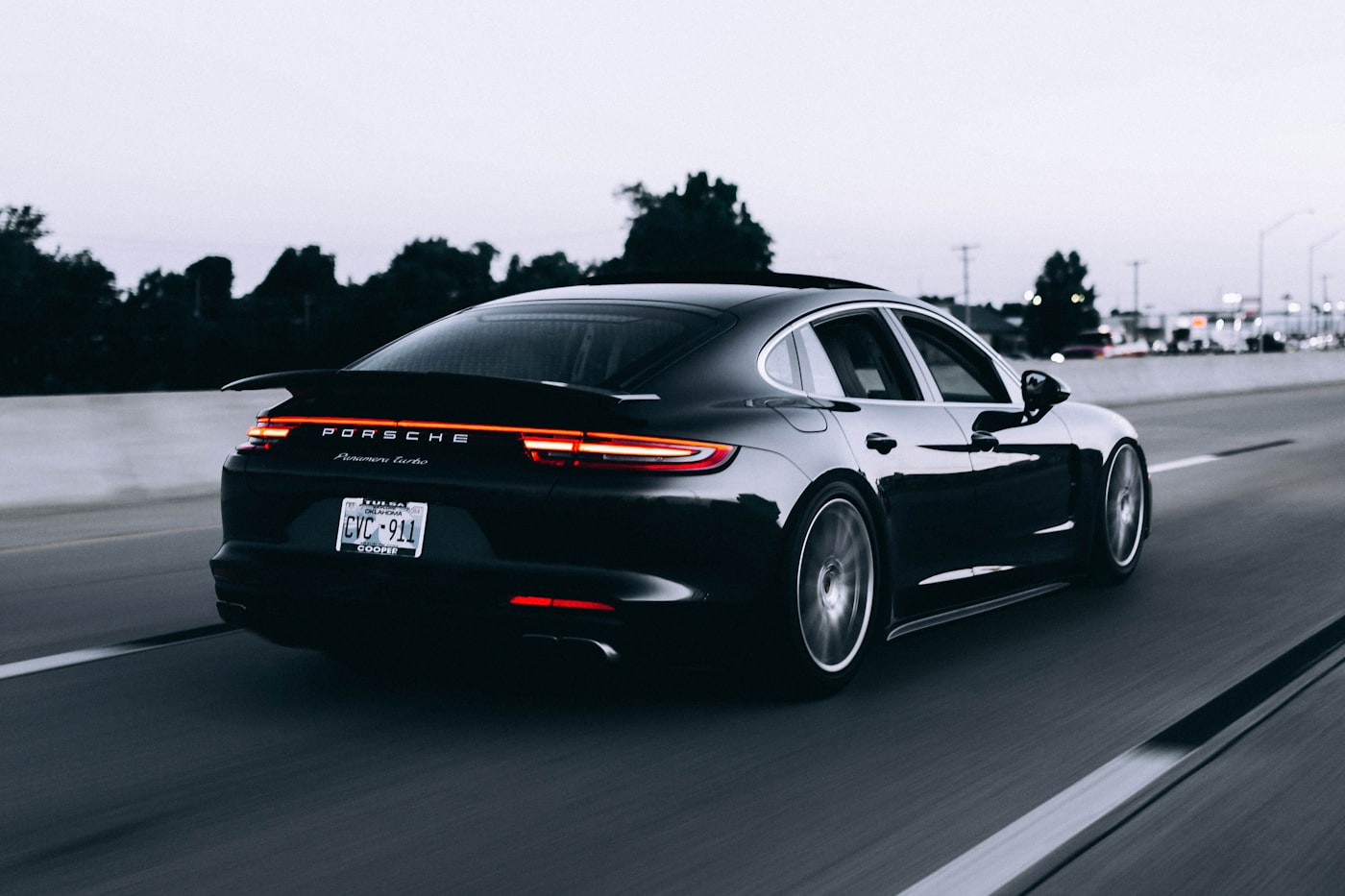 Luxury car being transported for import into the UAE